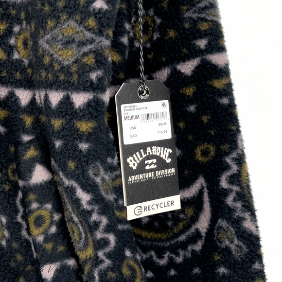 Billabong Boundary Fleece Half-Zip Pullover Adventure Division Medium NWT $89 - Picture 3 of 7